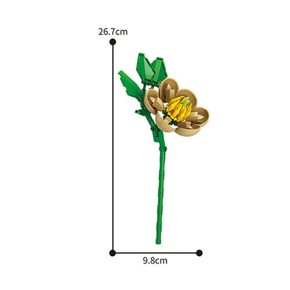 Valentine's Day Immortal Bouquet Creative Desktop Decoration Flowers Building Blocks Puzzle Simulation Toy Girls Gifts #T3 Valentine's Day Immortal Bouquet Creative Desktop Decoration Flowers Building Blocks Puzzle Simulation Toy Girls Gifts #T3