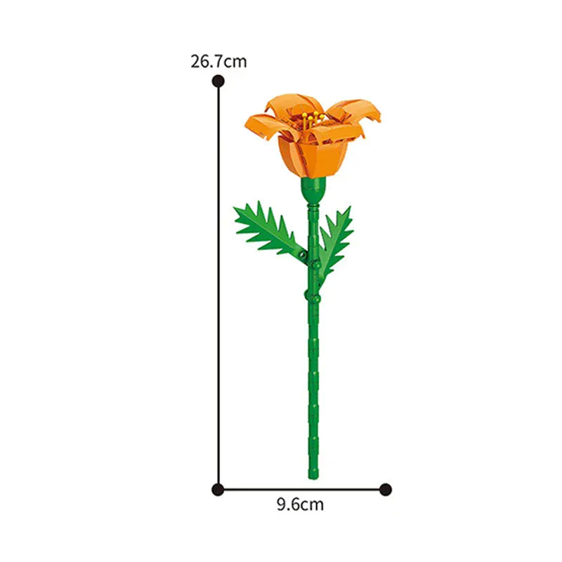 Valentine's Day Immortal Bouquet Creative Desktop Decoration Flowers Building Blocks Puzzle Simulation Toy Girls Gifts #T3 Valentine's Day Immortal Bouquet Creative Desktop Decoration Flowers Building Blocks Puzzle Simulation Toy Girls Gifts #T3