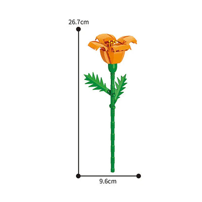 Valentine's Day Immortal Bouquet Creative Desktop Decoration Flowers Building Blocks Puzzle Simulation Toy Girls Gifts #T3 Valentine's Day Immortal Bouquet Creative Desktop Decoration Flowers Building Blocks Puzzle Simulation Toy Girls Gifts #T3