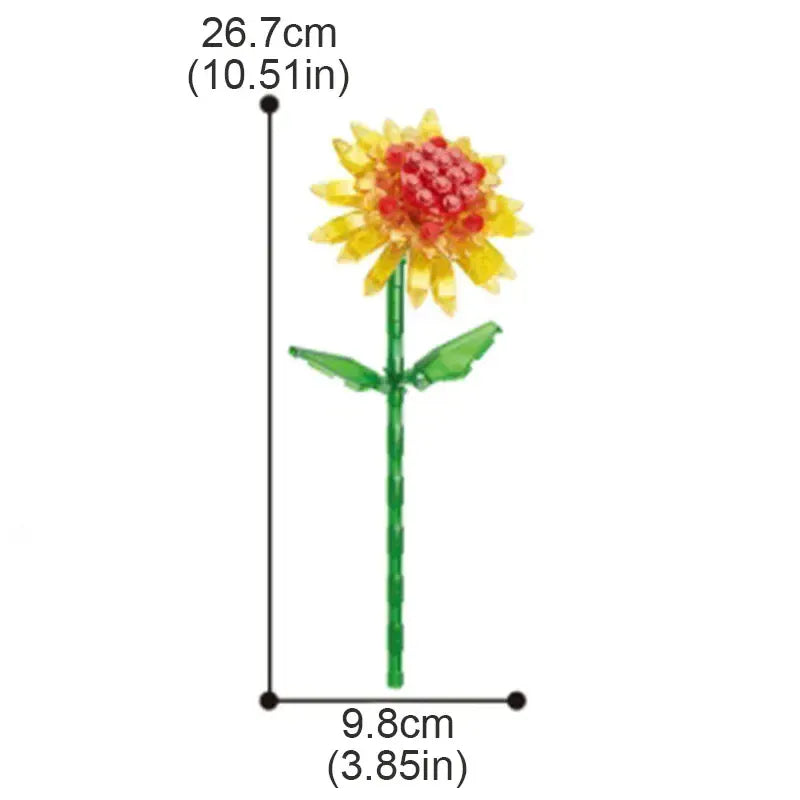 Valentine's Day Immortal Bouquet Creative Desktop Decoration Flowers Building Blocks Puzzle Simulation Toy Girls Gifts #T3 Valentine's Day Immortal Bouquet Creative Desktop Decoration Flowers Building Blocks Puzzle Simulation Toy Girls Gifts #T3