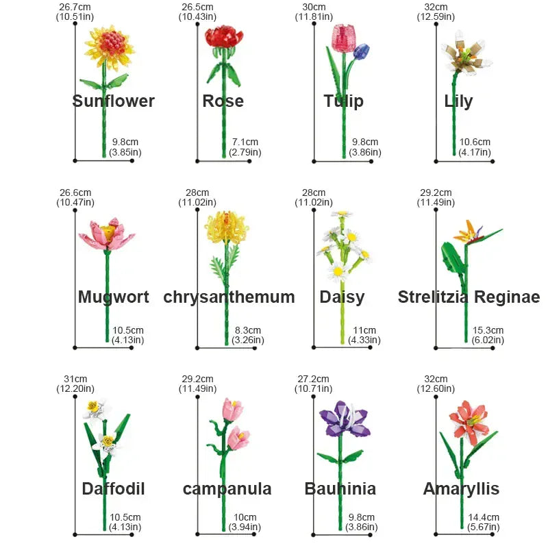 Valentine's Day Immortal Bouquet Creative Desktop Decoration Flowers Building Blocks Puzzle Simulation Toy Girls Gifts #T3 Valentine's Day Immortal Bouquet Creative Desktop Decoration Flowers Building Blocks Puzzle Simulation Toy Girls Gifts #T3