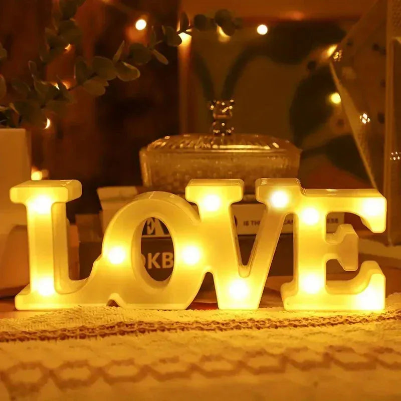 Valentine's Day LOVE LED Sign Lights Romantic Letter Lights Home Desktop Decoration Wedding Atmosphere Props Holiday Party Decor Valentine's Day LOVE LED Sign Lights Romantic Letter Lights Home Desktop Decoration Wedding Atmosphere Props Holiday Party Decor