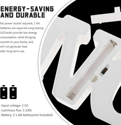 Valentine's Day LOVE LED Sign Lights Romantic Letter Lights Home Desktop Decoration Wedding Atmosphere Props Holiday Party Decor Valentine's Day LOVE LED Sign Lights Romantic Letter Lights Home Desktop Decoration Wedding Atmosphere Props Holiday Party Decor