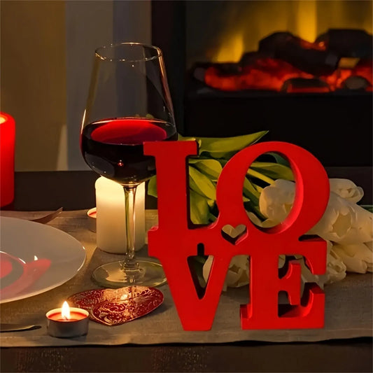 Valentine's Day "LOVE" Letter Ornaments Home Decoration Craft Gift Valentines Day Desktop Ornaments Bar Party Decoration Props Valentine's Day "LOVE" Letter Ornaments Home Decoration Craft Gift Valentines Day Desktop Ornaments Bar Party Decoration Props