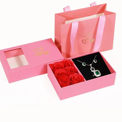 Valentines Mothers Day Flower Jewelry Box Rose Flower Christmas Present Women Birthday Party Girlfriend Gifts Gifts for Mom Valentines Mothers Day Flower Jewelry Box Rose Flower Christmas Present Women Birthday Party Girlfriend Gifts Gifts for Mom