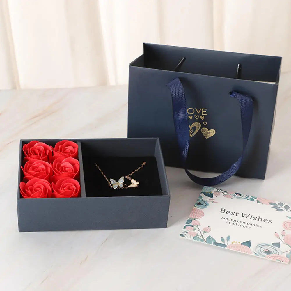 Valentines Mothers Day Flower Jewelry Box Rose Flower Christmas Present Women Birthday Party Girlfriend Gifts Gifts for Mom Valentines Mothers Day Flower Jewelry Box Rose Flower Christmas Present Women Birthday Party Girlfriend Gifts Gifts for Mom