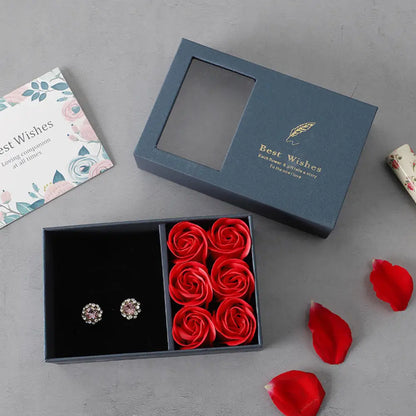 Valentines Mothers Day Flower Jewelry Box Rose Flower Christmas Present Women Birthday Party Girlfriend Gifts Gifts for Mom Valentines Mothers Day Flower Jewelry Box Rose Flower Christmas Present Women Birthday Party Girlfriend Gifts Gifts for Mom