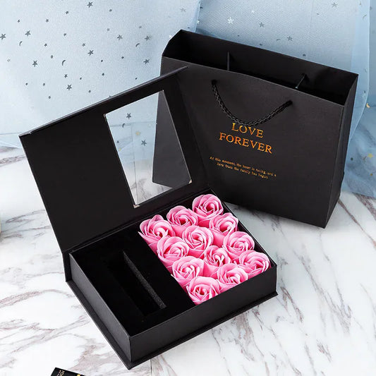 Valentines Mothers Day Flower Jewelry Box Rose Flower Christmas Present Women Birthday Party Girlfriend Gifts Gifts for Mom Valentines Mothers Day Flower Jewelry Box Rose Flower Christmas Present Women Birthday Party Girlfriend Gifts Gifts for Mom
