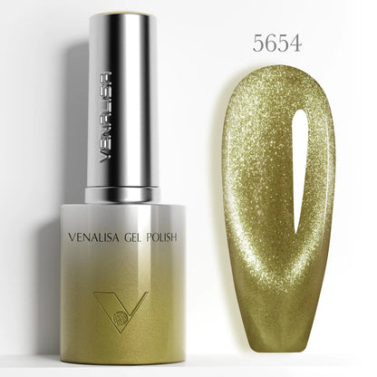 VENALISA 10ml Cat Eye Gel Nail Polish Ultra Sparkle Glitter Gel HEMA FREE TPO FREE Semi Permanent UV LED Soak Off Nail Manicure VENALISA 10ml Cat Eye Gel Nail Polish Ultra Sparkle Glitter Gel HEMA FREE TPO FREE Semi Permanent UV LED Soak Off Nail Manicure