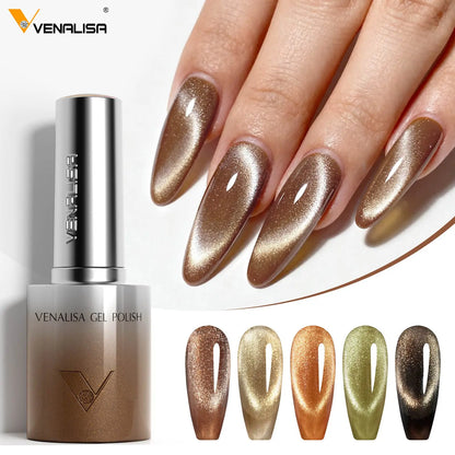 VENALISA 10ml Cat Eye Gel Nail Polish Ultra Sparkle Glitter Gel HEMA FREE TPO FREE Semi Permanent UV LED Soak Off Nail Manicure VENALISA 10ml Cat Eye Gel Nail Polish Ultra Sparkle Glitter Gel HEMA FREE TPO FREE Semi Permanent UV LED Soak Off Nail Manicure