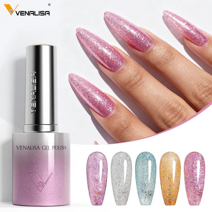 VENALISA 10ml Cat Eye Gel Nail Polish Ultra Sparkle Glitter Gel HEMA FREE TPO FREE Semi Permanent UV LED Soak Off Nail Manicure VENALISA 10ml Cat Eye Gel Nail Polish Ultra Sparkle Glitter Gel HEMA FREE TPO FREE Semi Permanent UV LED Soak Off Nail Manicure