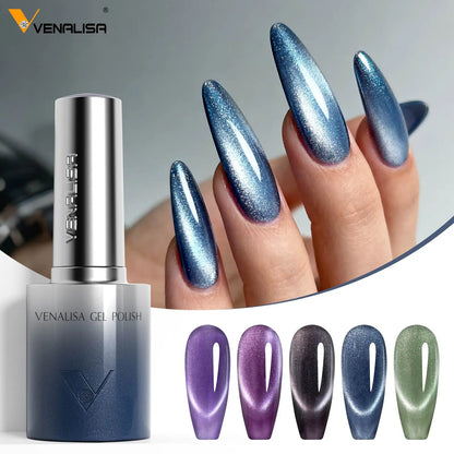 VENALISA 10ml Cat Eye Gel Nail Polish Ultra Sparkle Glitter Gel HEMA FREE TPO FREE Semi Permanent UV LED Soak Off Nail Manicure VENALISA 10ml Cat Eye Gel Nail Polish Ultra Sparkle Glitter Gel HEMA FREE TPO FREE Semi Permanent UV LED Soak Off Nail Manicure