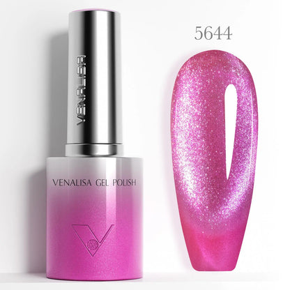 Venalisa 10ml Hema & TPO Free Ultra Cat Eye Effect Nail Gel Polish Soak Off UV LED Long Wear Sparkle Bling Bling Gel Varnish Venalisa 10ml Hema & TPO Free Ultra Cat Eye Effect Nail Gel Polish Soak Off UV LED Long Wear Sparkle Bling Bling Gel Varnish