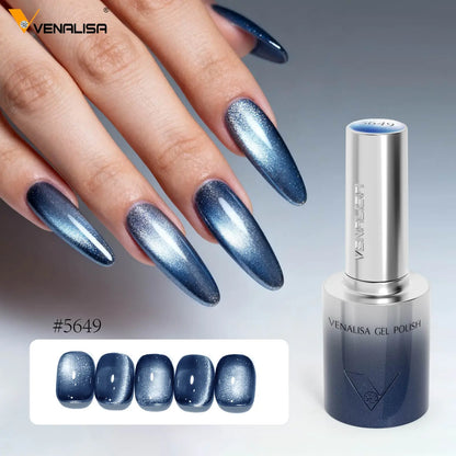 Venalisa 10ml Hema & TPO Free Ultra Cat Eye Effect Nail Gel Polish Soak Off UV LED Long Wear Sparkle Bling Bling Gel Varnish Venalisa 10ml Hema & TPO Free Ultra Cat Eye Effect Nail Gel Polish Soak Off UV LED Long Wear Sparkle Bling Bling Gel Varnish