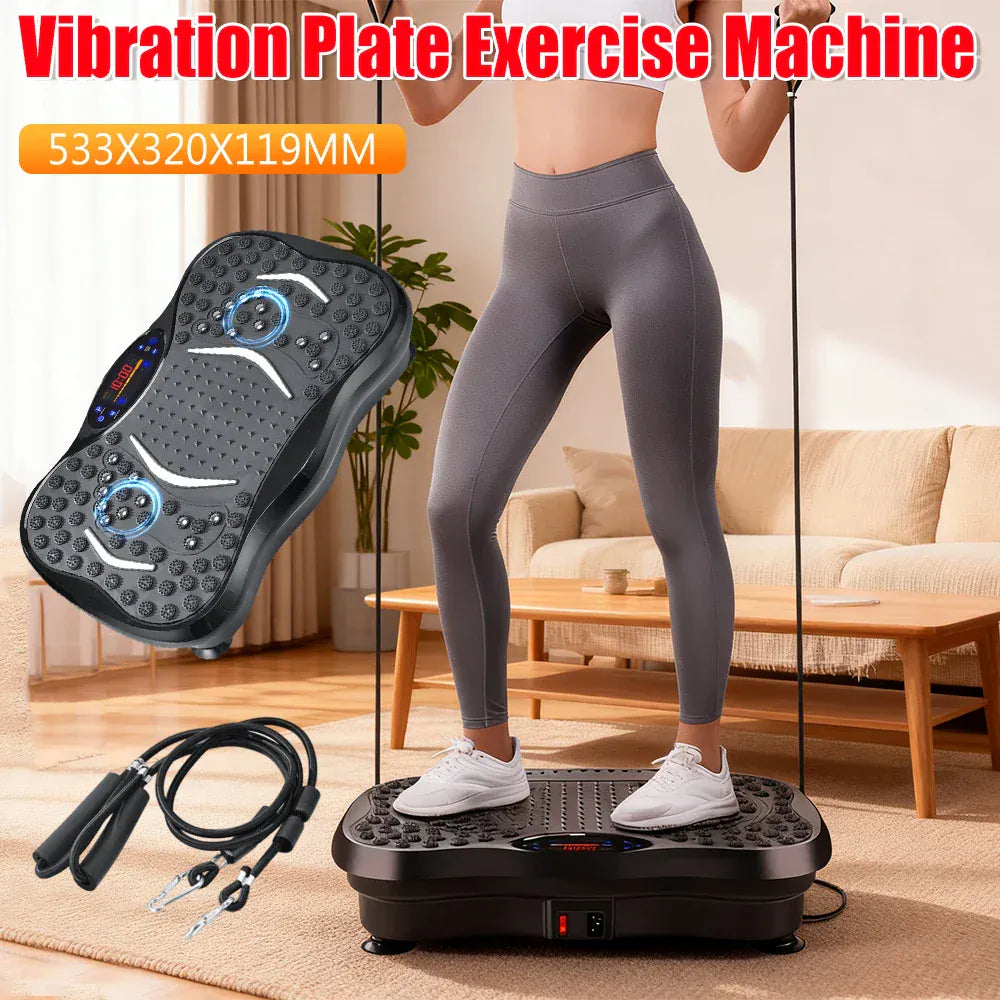 Vibration Plate Exercise Machine Bluetooth-Compatible Rhythm Full Body Shaker Weight Loss Fat Shaking Machines Adjustable Speed Vibration Plate Exercise Machine Bluetooth-Compatible Rhythm Full Body Shaker Weight Loss Fat Shaking Machines Adjustable Speed