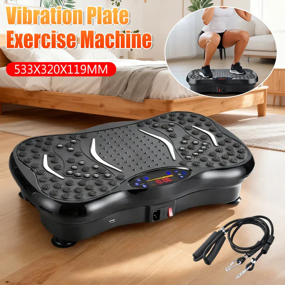 Vibration Plate Exercise Machine Bluetooth-Compatible Rhythm Full Body Shaker Weight Loss Fat Shaking Machines Adjustable Speed Vibration Plate Exercise Machine Bluetooth-Compatible Rhythm Full Body Shaker Weight Loss Fat Shaking Machines Adjustable Speed