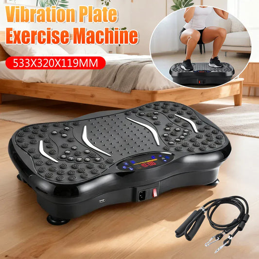 Vibration Plate Exercise Machine Bluetooth-Compatible Rhythm Full Body Shaker Weight Loss Fat Shaking Machines Adjustable Speed Vibration Plate Exercise Machine Bluetooth-Compatible Rhythm Full Body Shaker Weight Loss Fat Shaking Machines Adjustable Speed