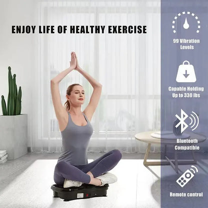 Vibration Plate Exercise Machine - Full Body Fitness Platform | Wahooly Vibration Plate Fitness Platform Exercise Machine Vibrating Lymphatic Drainage Shaking Full Body Shaker Workout Vibrate Stand