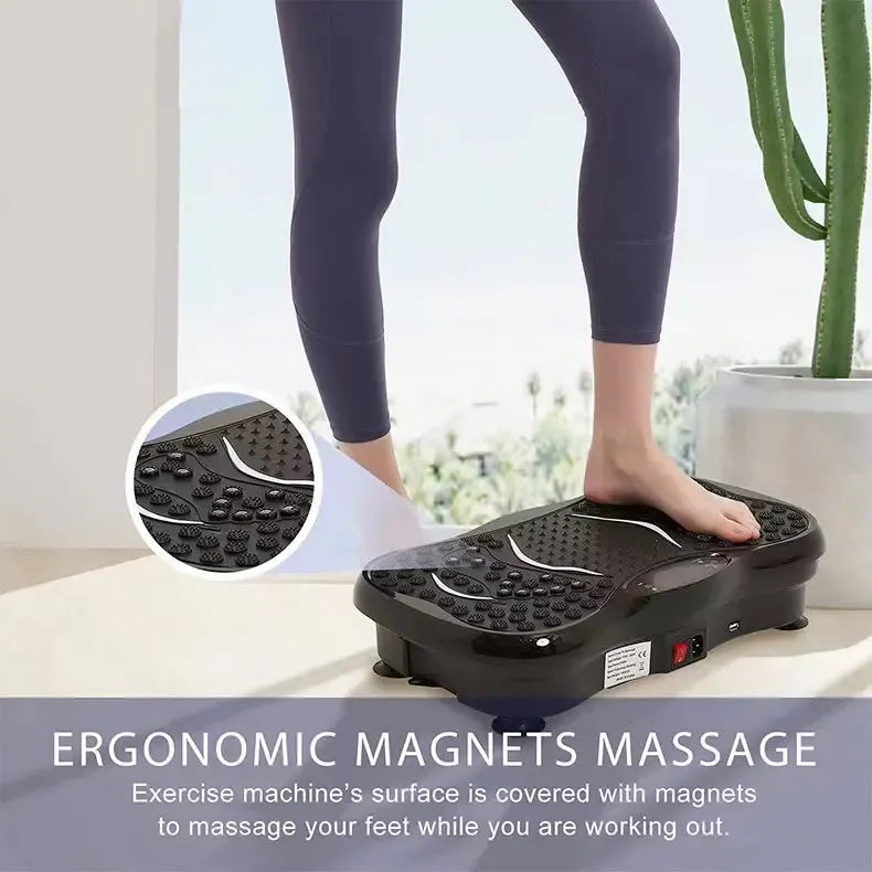 Vibration Plate Exercise Machine - Full Body Fitness Platform | Wahooly Vibration Plate Fitness Platform Exercise Machine Vibrating Lymphatic Drainage Shaking Full Body Shaker Workout Vibrate Stand