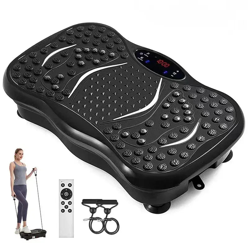 Vibration Plate Exercise Machine - Full Body Fitness Platform | Wahooly Vibration Plate Fitness Platform Exercise Machine Vibrating Lymphatic Drainage Shaking Full Body Shaker Workout Vibrate Stand