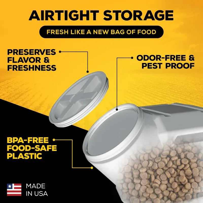 Vittles Vault Airtight Pet Food Storage Container 50 lb – Made in USA | Wahooly Vittles Vault Airtight Pet Food Storage Container – 50 lb | Made in the USA