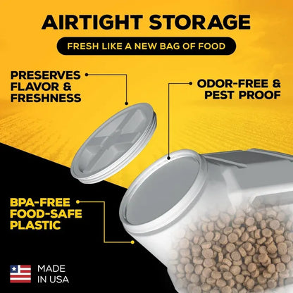 Vittles Vault Airtight Pet Food Storage Container 50 lb – Made in USA | Wahooly Vittles Vault Airtight Pet Food Storage Container – 50 lb | Made in the USA