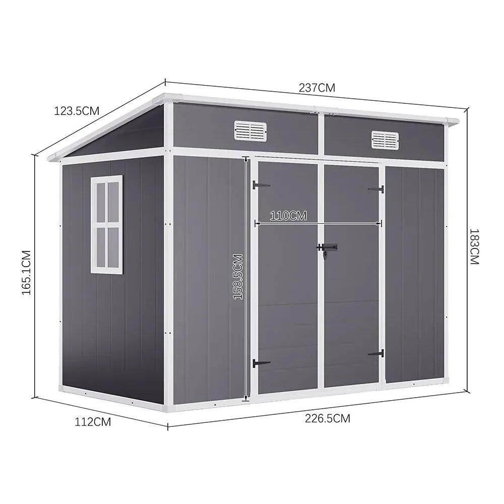Voltsify Outdoor Plastic Garden Storage Shed Voltsify Outdoor Plastic Garden Storage Shed
