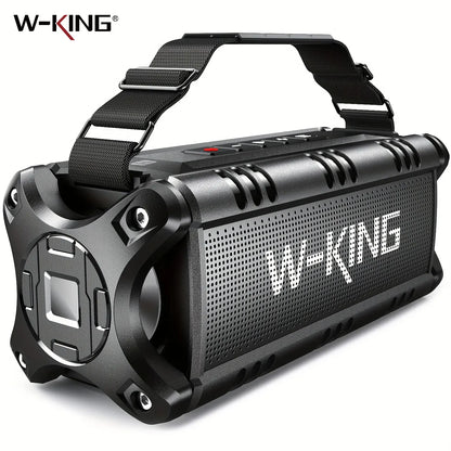 W-KING D8 90W Bluetooth Speaker IPX6 Waterproof | Wahooly W-KING D8 Bluetooth Speaker — 90W Booming Bass, IPX6 Waterproof, 40-Hour Playtime