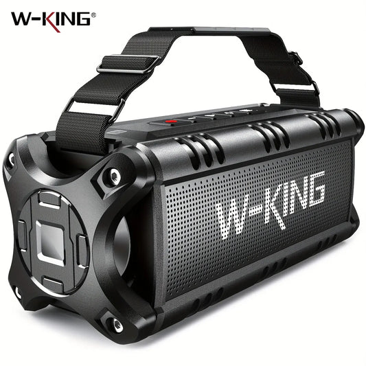 W-KING D8 90W Bluetooth Speaker IPX6 Waterproof | Wahooly W-KING D8 Bluetooth Speaker — 90W Booming Bass, IPX6 Waterproof, 40-Hour Playtime