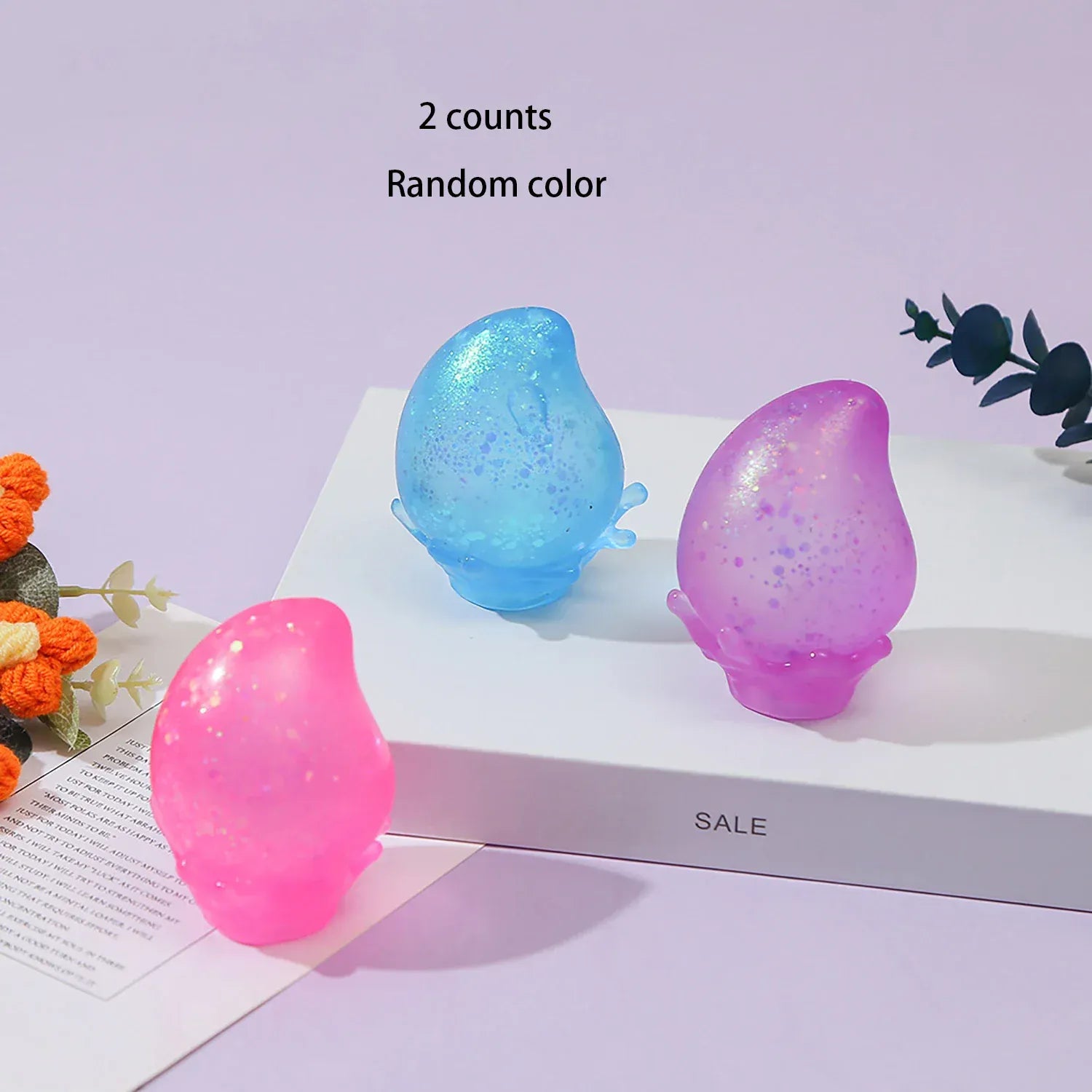 Slow Rebound Decompression Squeeze Ball | Water Droplet Stress Relief Toy Water droplet maltose decompression ball, slow rebound, pressure relief, squeezing and pressure relief ball