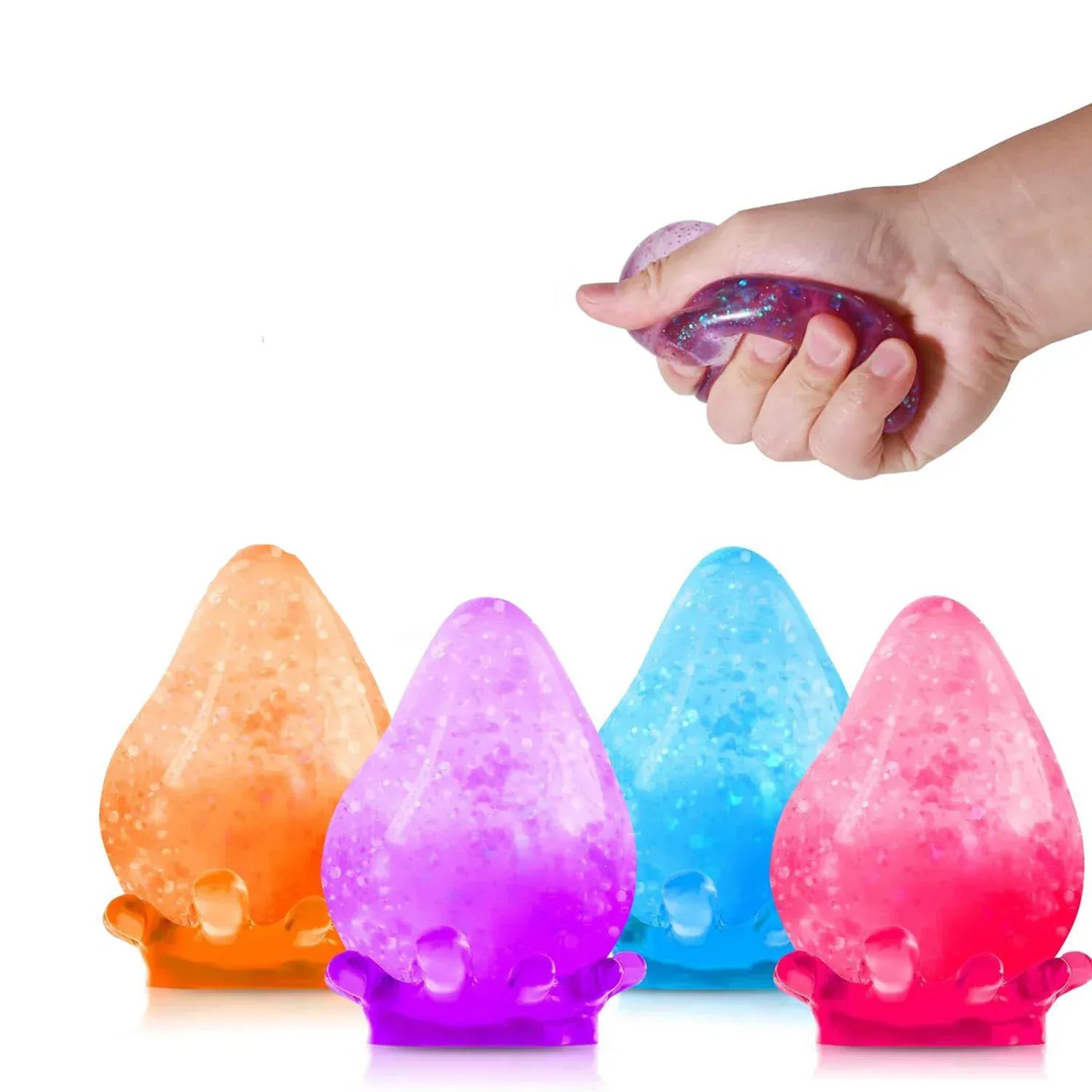 Slow Rebound Decompression Squeeze Ball | Water Droplet Stress Relief Toy Water droplet maltose decompression ball, slow rebound, pressure relief, squeezing and pressure relief ball