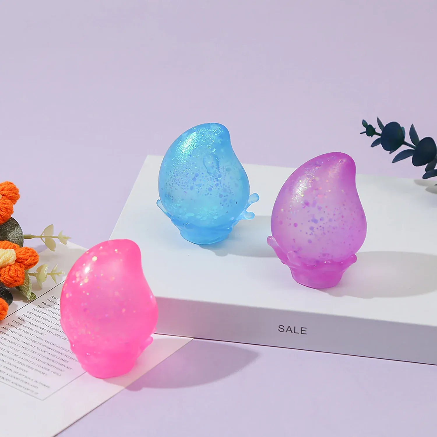 Slow Rebound Decompression Squeeze Ball | Water Droplet Stress Relief Toy Water droplet maltose decompression ball, slow rebound, pressure relief, squeezing and pressure relief ball