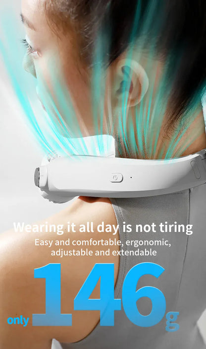 Wearable Bladeless Neck Fan | USB-C Rechargeable Hands-Free Portable Cooling | Home, Dorm & Outdoor Wearable Bladeless Neck Fan — USB-C Rechargeable Hands-Free Portable Cooling Fan | Home, Dorm & Outdoor