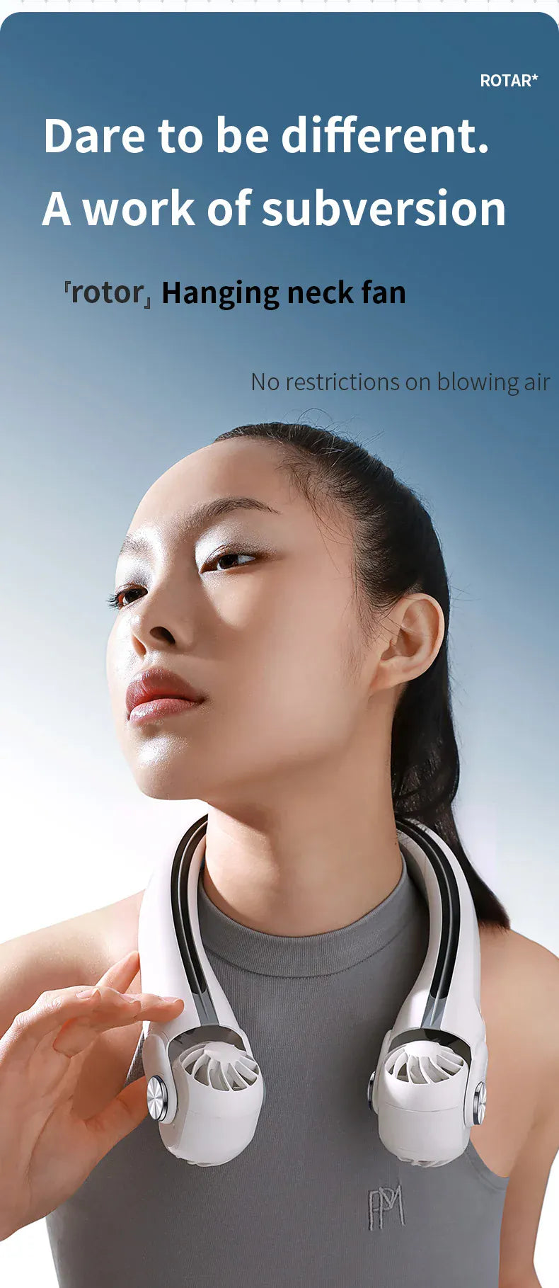 Wearable Bladeless Neck Fan | USB-C Rechargeable Hands-Free Portable Cooling | Home, Dorm & Outdoor Wearable Bladeless Neck Fan — USB-C Rechargeable Hands-Free Portable Cooling Fan | Home, Dorm & Outdoor