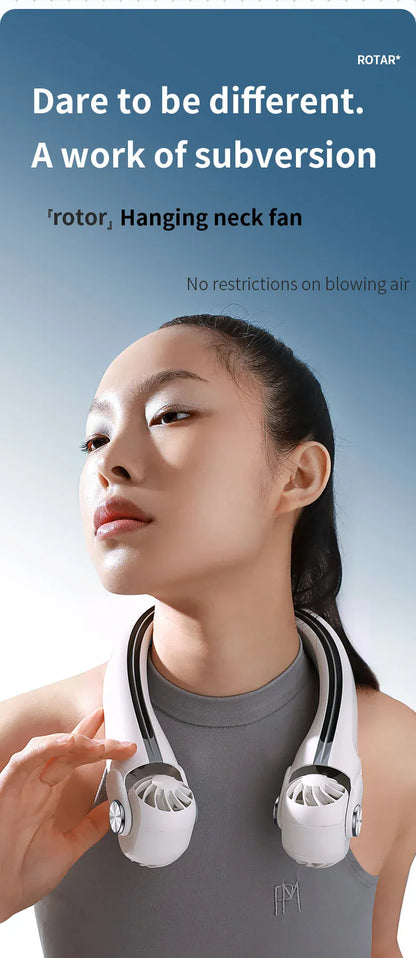 Wearable Bladeless Neck Fan | USB-C Rechargeable Hands-Free Portable Cooling | Home, Dorm & Outdoor Wearable Bladeless Neck Fan — USB-C Rechargeable Hands-Free Portable Cooling Fan | Home, Dorm & Outdoor