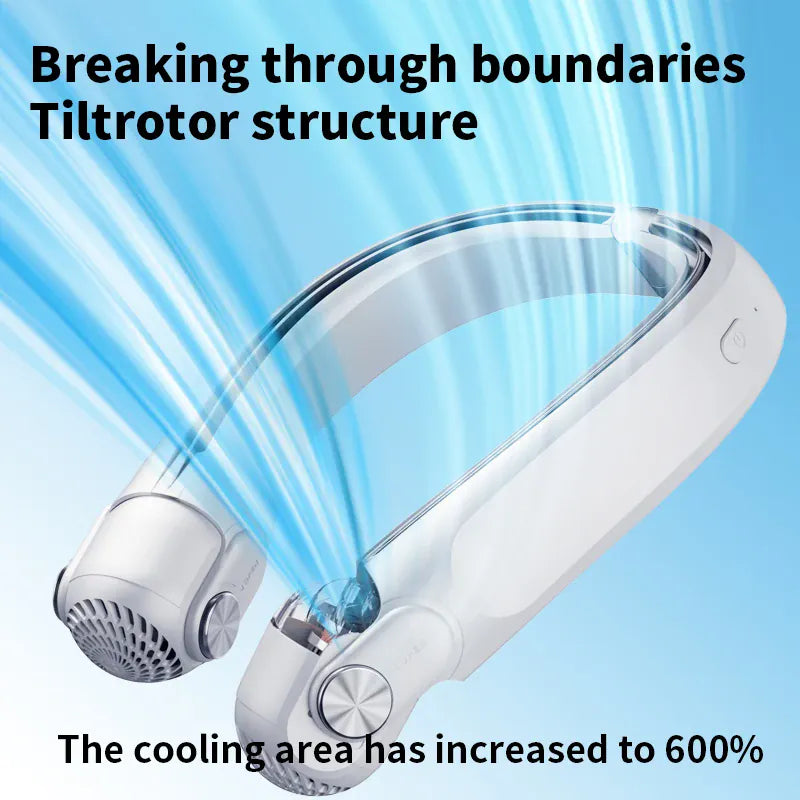 Wearable Bladeless Neck Fan | USB-C Rechargeable Hands-Free Portable Cooling | Home, Dorm & Outdoor Wearable Bladeless Neck Fan — USB-C Rechargeable Hands-Free Portable Cooling Fan | Home, Dorm & Outdoor
