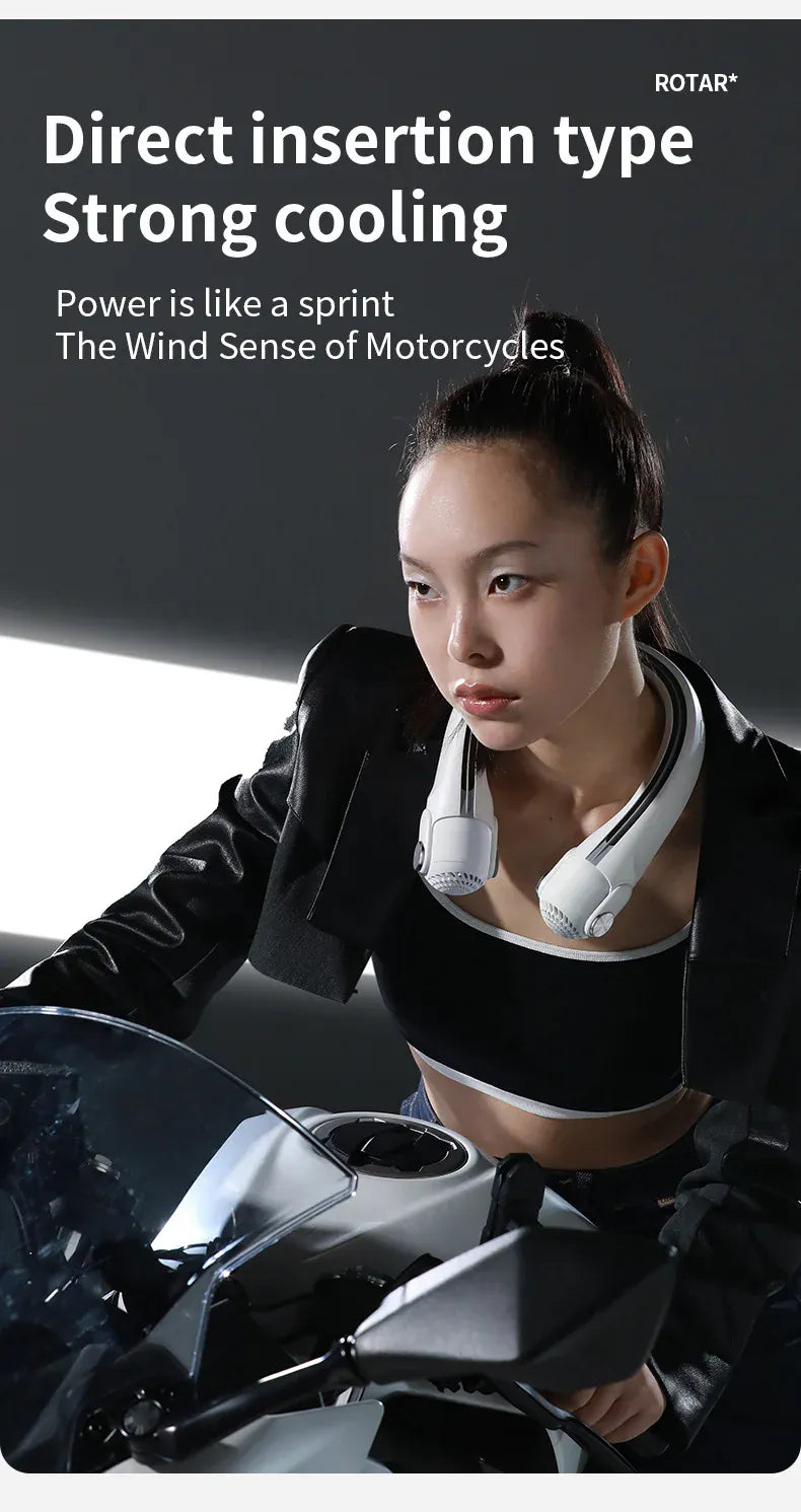 Wearable Bladeless Neck Fan | USB-C Rechargeable Hands-Free Portable Cooling | Home, Dorm & Outdoor Wearable Bladeless Neck Fan — USB-C Rechargeable Hands-Free Portable Cooling Fan | Home, Dorm & Outdoor