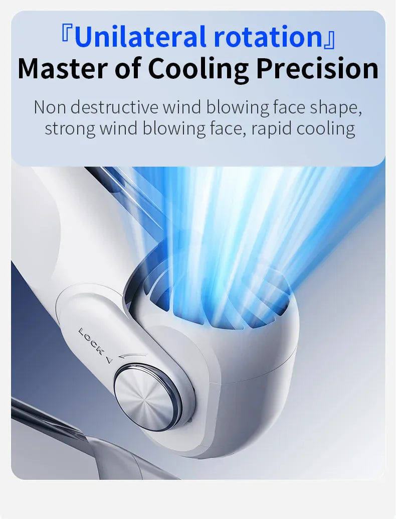 Wearable Bladeless Neck Fan | USB-C Rechargeable Hands-Free Portable Cooling | Home, Dorm & Outdoor Wearable Bladeless Neck Fan — USB-C Rechargeable Hands-Free Portable Cooling Fan | Home, Dorm & Outdoor