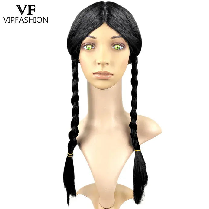 Wednesday Addams Gothic Velvet Costume – Black Medieval Dress | Sizes S–XL Wednesday Addams Velvet Gothic Costume – Black Medieval Dress with Cosplay Wig | Sizes S–XL