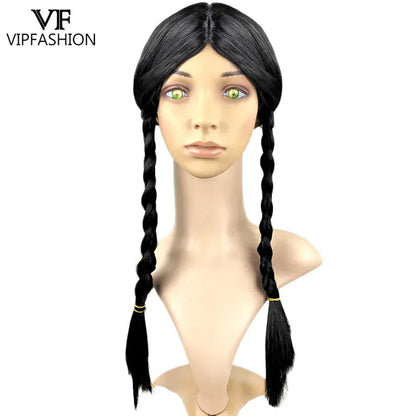 Wednesday Addams Gothic Velvet Costume – Black Medieval Dress | Sizes S–XL Wednesday Addams Velvet Gothic Costume – Black Medieval Dress with Cosplay Wig | Sizes S–XL