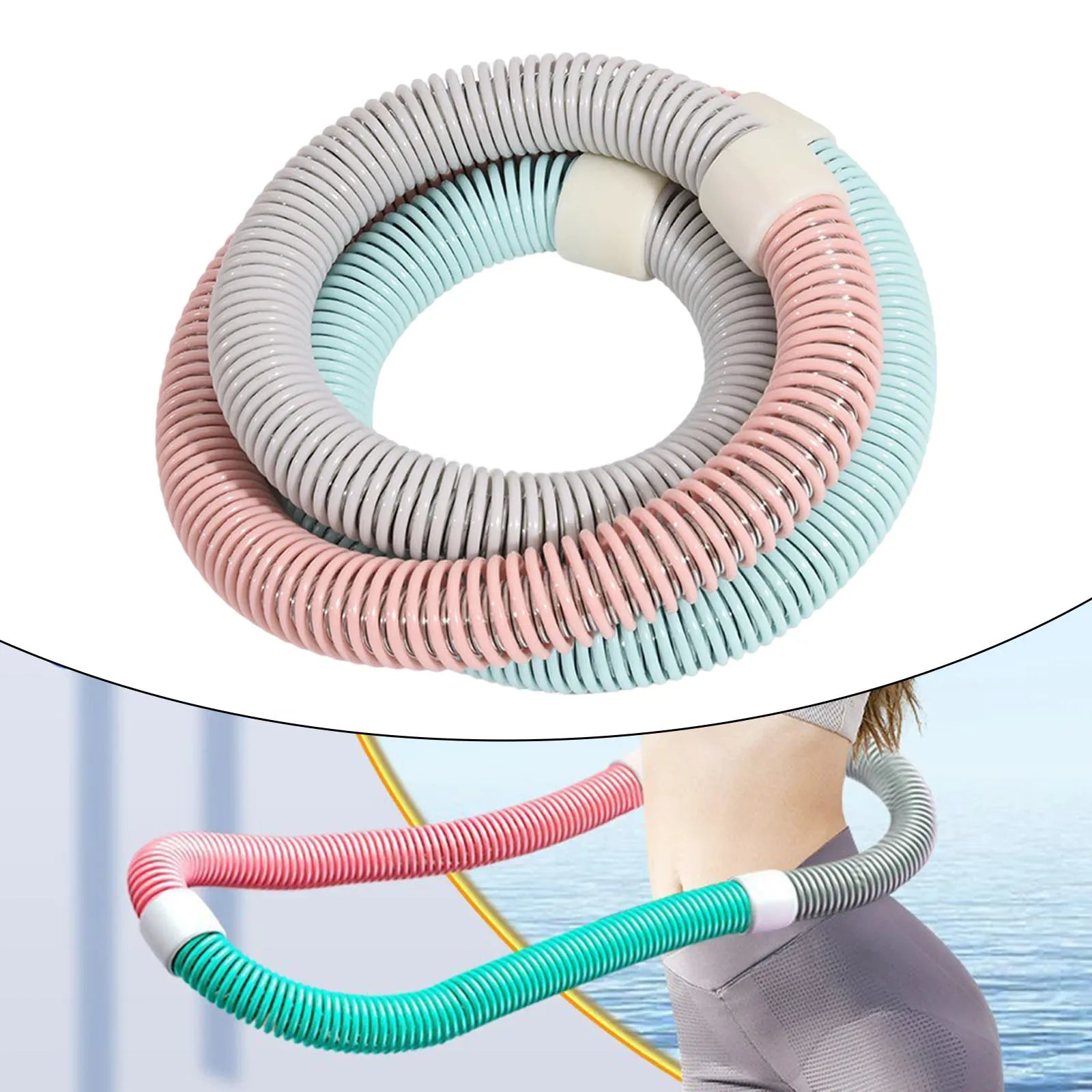 Weighted Fitness Hoop for Adults Portable Comfortable Abdomen Fitness Circle Indoor Outdoor Gym Entertainment Workout Equipment Weighted Fitness Hoop for Adults Portable Comfortable Abdomen Fitness Circle Indoor Outdoor Gym Entertainment Workout Equipment