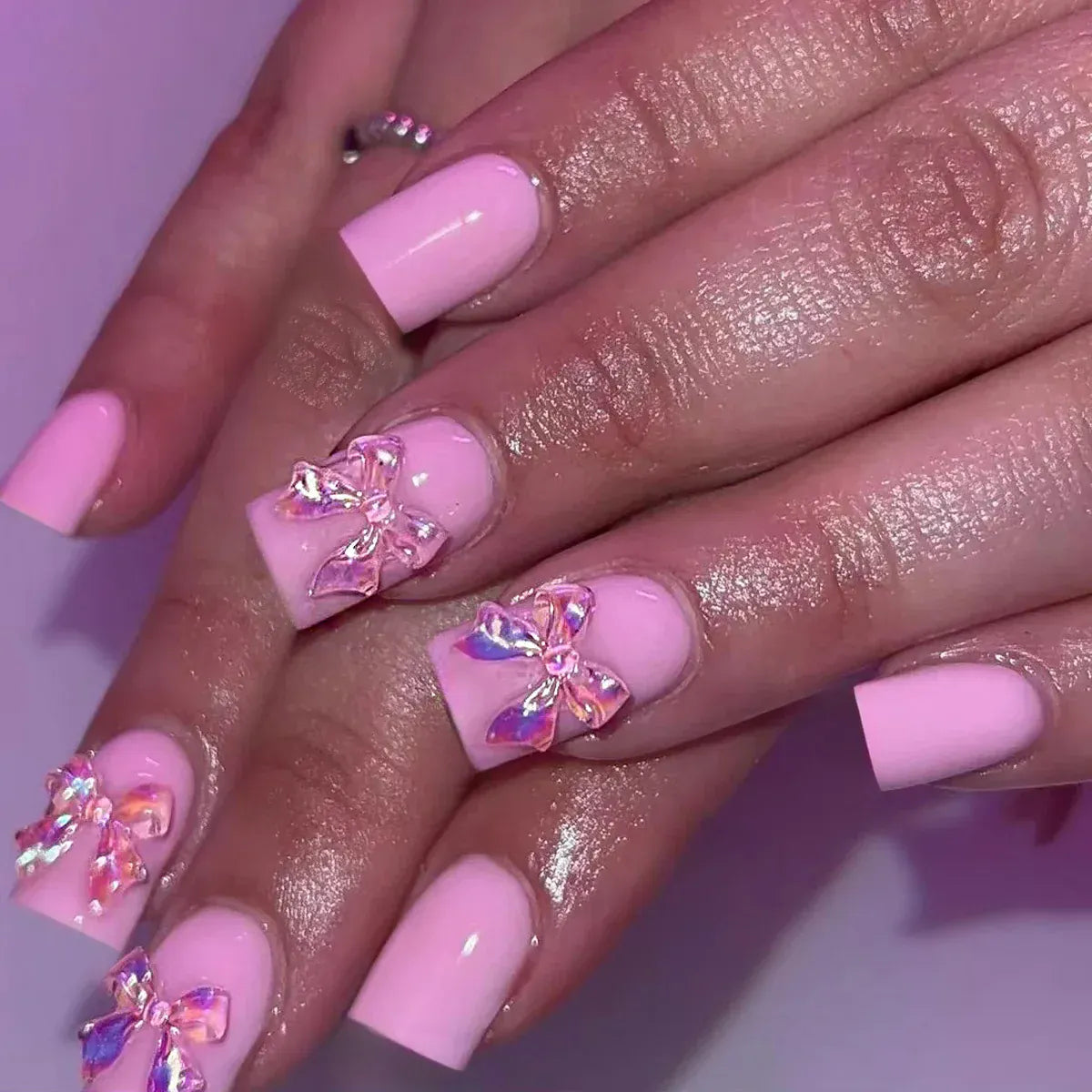 White French Press on Nails 3D Bowknot Fake Nails Tips Full Cover Wearable False Nails for Women and Girls DIY Manicure 24Pcs White French Press on Nails 3D Bowknot Fake Nails Tips Full Cover Wearable False Nails for Women and Girls DIY Manicure 24Pcs