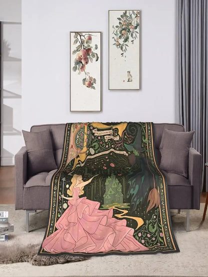 Wicked  Musical Movie Glinda Poster Warm Plush Throw Blanket Graphic Bedspread for Living Room Sofa Bed Cover Wicked  Musical Movie Glinda Poster Warm Plush Throw Blanket Graphic Bedspread for Living Room Sofa Bed Cover