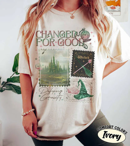 Wicked Musical Shirt, Change for Good Fan Tee Clothing Graphic Short Sleeve Shirt Unisex Men Women All-Season Wicked Musical Shirt, Change for Good Fan Tee Clothing Graphic Short Sleeve Shirt Unisex Men Women All-Season