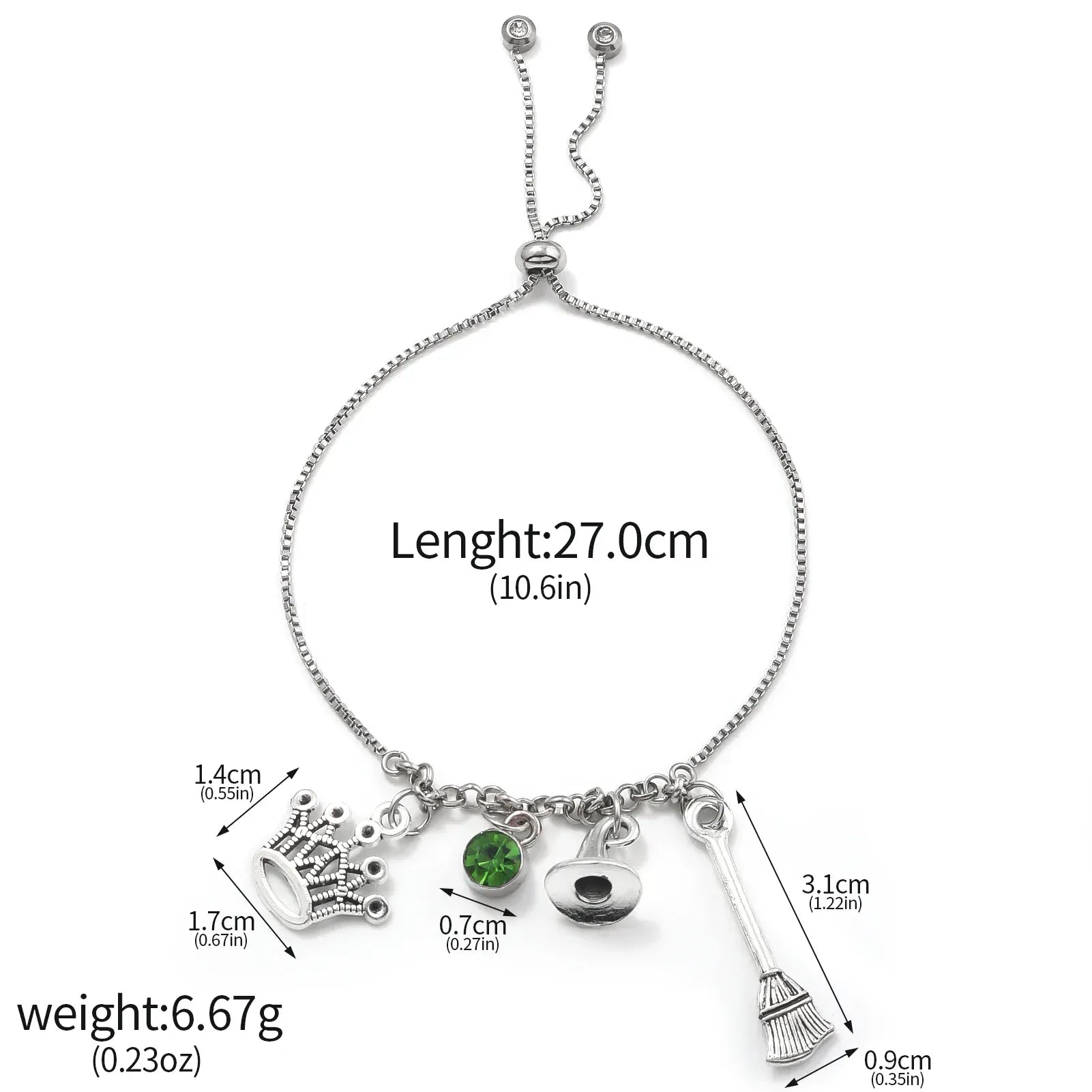Wicked The Musical Charms Bracelets Magic Bad Witch Adjustable Metal Bracelet Hat Broom Combo Bracelet Unisex Jewelry Gift Wicked The Musical Charms Bracelets Magic Bad Witch Adjustable Metal Bracelet Hat Broom Combo Bracelet Unisex Jewelry Gift