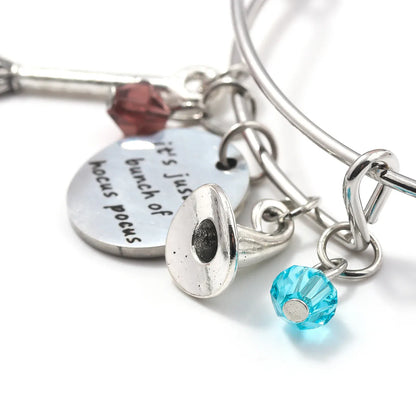 Wicked The Musical Charms Bracelets Magic Bad Witch Adjustable Metal Bracelet Hat Broom Combo Bracelet Unisex Jewelry Gift Wicked The Musical Charms Bracelets Magic Bad Witch Adjustable Metal Bracelet Hat Broom Combo Bracelet Unisex Jewelry Gift