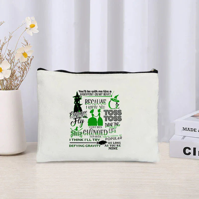 Wicked The Musical Makeup Bag Glinda Elphaba Inspired Musical Lover Gifts Cosmetic Bag Musical Theater Fans Gift Toiletry Pouch Wicked The Musical Makeup Bag Glinda Elphaba Inspired Musical Lover Gifts Cosmetic Bag Musical Theater Fans Gift Toiletry Pouch