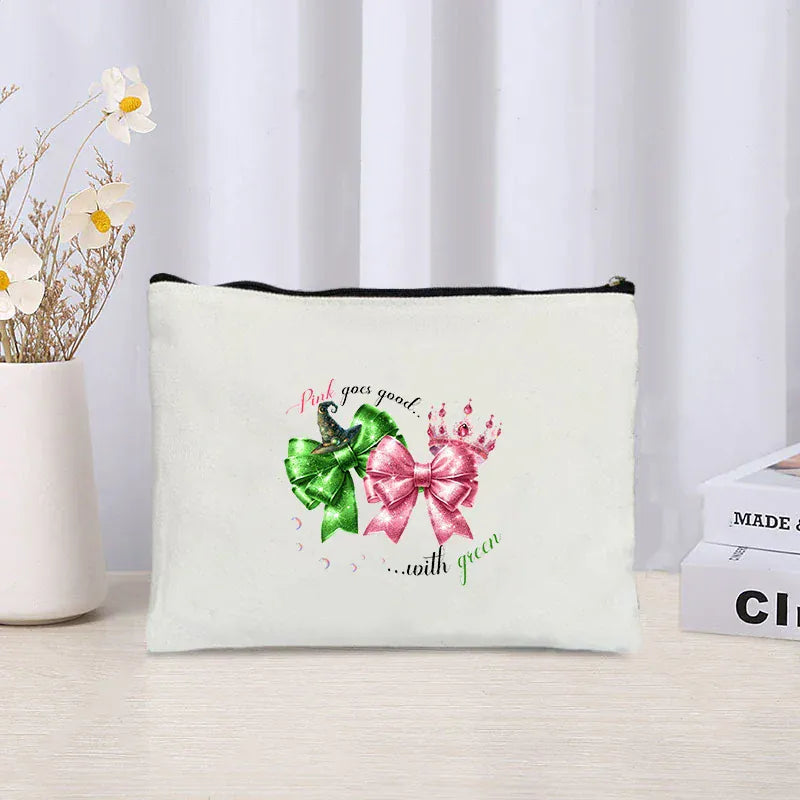 Wicked The Musical Makeup Bag Glinda Elphaba Inspired Musical Lover Gifts Cosmetic Bag Musical Theater Fans Gift Toiletry Pouch Wicked The Musical Makeup Bag Glinda Elphaba Inspired Musical Lover Gifts Cosmetic Bag Musical Theater Fans Gift Toiletry Pouch