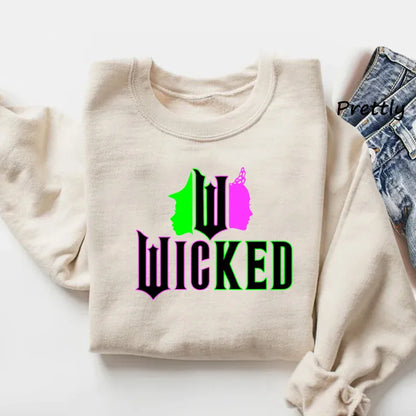 Wicked Witch Hoodies Wicked Layered Long Sleeve Pullover Hoody Round Neck Sweatshirts Women's Clothing Streetwear Clothes Wicked Witch Hoodies Wicked Layered Long Sleeve Pullover Hoody Round Neck Sweatshirts Women's Clothing Streetwear Clothes