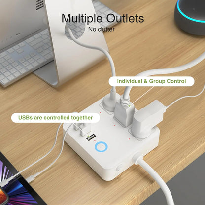 Wifi Smart Power Strip Surge Protector Built-in 3 USB Ports Wifi Smart Power Strip Surge Protector Built-in 3 USB Ports